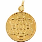 Flor Anhänger vergoldet Flor Anhänger vergoldet